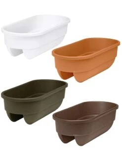 2' X 4' Railing Planter, 25" 7 2' X 4' Railing Planter, 25" -Garden Supplies Sales 34336 001E tif