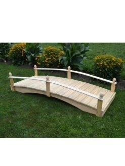 Acorn Garden Bridge Unfinished 3' X 8' 7 Acorn Garden Bridge Unfinished 3' X 8' -Garden Supplies Sales 3 4 crop 8613403 01V 5