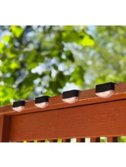 Maxsa® Solar Powered Deck Lights, Pack Of 4 -Garden Supplies Sales 3 4 crop 8613535 02V