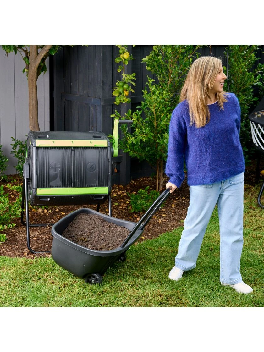 Maze 48 Gallon Compost Tumbler With Cart 6 Maze 48 Gallon Compost Tumbler With Cart - Image 4