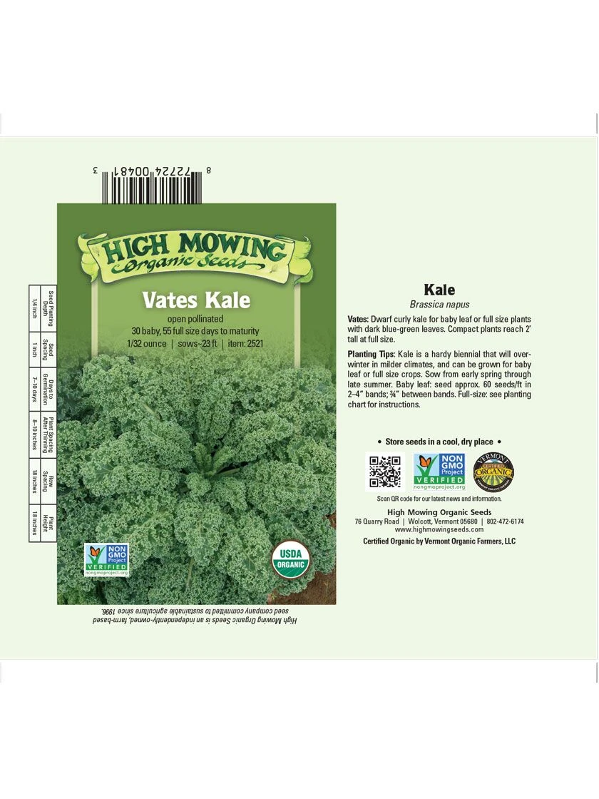 Vates Kale Organic Seeds 4 Vates Kale Organic Seeds - Image 2