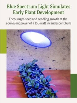 Miracle LED® Grow Light Bulb, Blue -Garden Supplies Sales 3 4 crop Miracle Bulb Blue 3