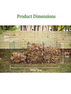 3-Bin Wire Composter -Garden Supplies Sales 40 280 dims GSC