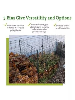 3-Bin Wire Composter -Garden Supplies Sales 40 280 versatility GSC