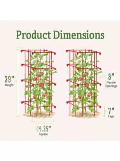 Tomato Cages, Set Of 4 -Garden Supplies Sales 8587040 1