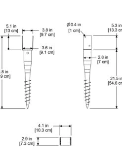 No-Dig Ground Screw For Mailpost 7 No-Dig Ground Screw For Mailpost -Garden Supplies Sales 8587086 02V tif