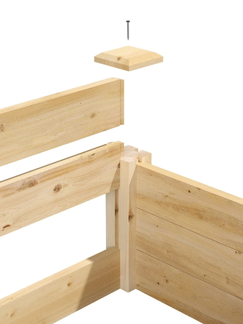 2-Tier Pine Raised Garden Bed, 4'x8' 8 2-Tier Pine Raised Garden Bed, 4'x8' - Image 6