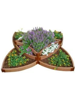 Classic Sienna Versailles Sunburst Raised Garden Bed With 2" Boards -Garden Supplies Sales 8588252 07v