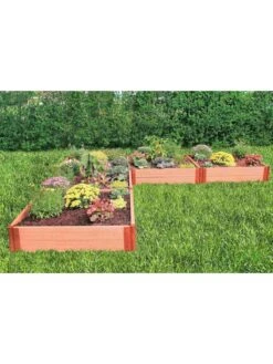 Classic Sienna Raised Garden Bed "L" Shaped With 2" Boards -Garden Supplies Sales 8588255 05v