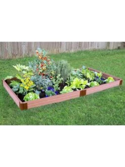 Classic Sienna Composite Raised Bed, 5-1/2" High With 2" Boards 10 Classic Sienna Composite Raised Bed, 5-1/2" High With 2" Boards -Garden Supplies Sales 8588260 02v