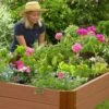 Classic Sienna Composite Raised Bed, 11" High With 2" Board -Garden Supplies Sales 8588261 04V tif