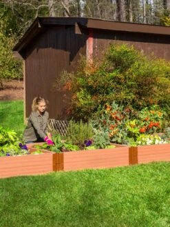 Classic Sienna Composite Raised Bed, 11" High With 2" Board -Garden Supplies Sales 8588267 03V tif