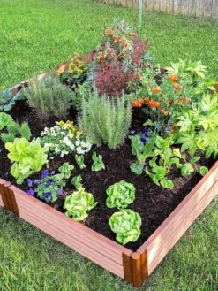 Classic Sienna Composite Raised Bed, 11" High With 2" Board -Garden Supplies Sales 8588280 05V tif