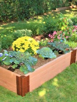 Classic Sienna Composite Raised Bed, 11" High With 2" Board -Garden Supplies Sales 8588283 01V tif