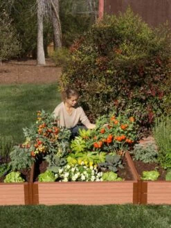 Classic Sienna Composite Raised Bed, 11" High With 2" Board -Garden Supplies Sales 8588283 03V tif