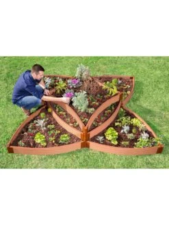 Classic Sienna Raised Garden Bed Versailles Sunburst With 1" Boards -Garden Supplies Sales 8589503 01v
