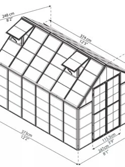 Canopia® By Palram Harmony™ Snap & Grow Greenhouse, 8' 41 Canopia® By Palram Harmony™ Snap & Grow Greenhouse, 8' -Garden Supplies Sales 8591044 05V jpg