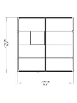 Canopia® By Palram Glory™ Greenhouse, 8' -Garden Supplies Sales 8591547 14v