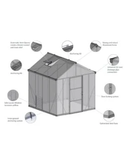 Canopia® By Palram Glory™ Greenhouse, 8' -Garden Supplies Sales 8591547 17v