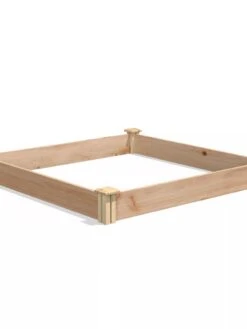 Cedar Raised Garden Bed, 4' X 4' X 6" -Garden Supplies Sales 8591724 04V tif