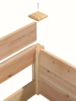 Cedar Raised Garden Bed, 4' X 4' X 6" -Garden Supplies Sales 8591724 06V tif