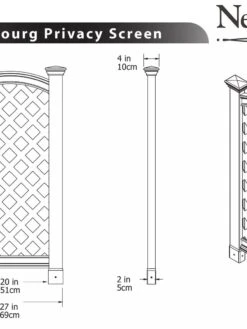 Luxembourg Vinyl Privacy Screen -Garden Supplies Sales 8593147 03V tif
