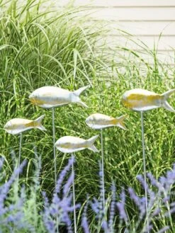 Fish Out Of Water Garden Stakes, Set Of 5 -Garden Supplies Sales 8593672 9131 tif