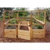 Garden In A Box With Deer Fence, 8' X 12' 2 Garden In A Box With Deer Fence, 8' X 12' -Garden Supplies Sales 8594021 01V raised cedar garden bed with deer fence 8 x 12 3 4