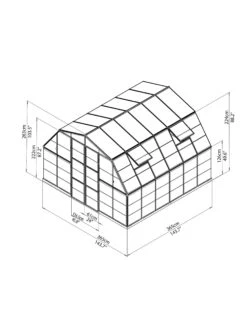 Canopia® By Palram Americana™ Greenhouse, 12' X 12' -Garden Supplies Sales 8595693 15v