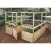 Garden In A Box Cedar Raised Bed With Deer Fence, 8' X 8' 2 Garden In A Box Cedar Raised Bed With Deer Fence, 8' X 8' -Garden Supplies Sales 8595875 01V raised cedar garden bed with deer fence 8 x 8 3 4