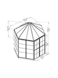 Canopia® By Palram Oasis Hexagon Greenhouse -Garden Supplies Sales 8596238 004V tif