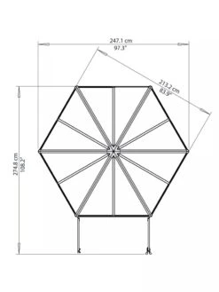Canopia® By Palram Oasis Hexagon Greenhouse -Garden Supplies Sales 8596238 005V tif