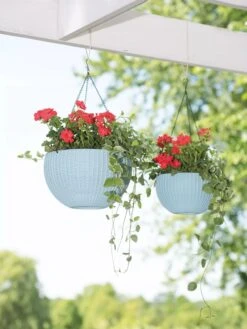 Weave Self-Watering Hanging Basket, 10" 7 Weave Self-Watering Hanging Basket, 10" -Garden Supplies Sales 8596490 2069 tif
