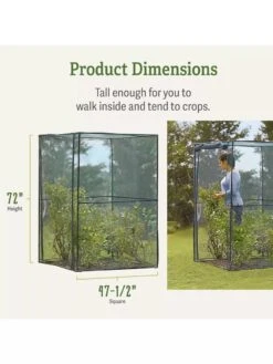 Crop Cage, 4' X 4' -Garden Supplies Sales 8596538 dimensions