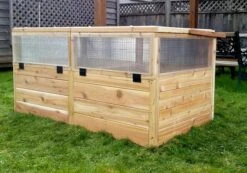 Garden In A Box Cedar Raised Bed With Greenhouse, 3' X 6' -Garden Supplies Sales 8597082 05V tif