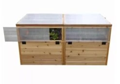 Garden In A Box Cedar Raised Bed With Greenhouse, 3' X 6' -Garden Supplies Sales 8597082 06V tif