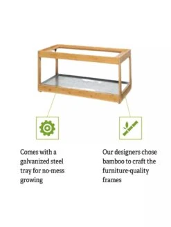 Low Bamboo LED Grow Light Garden -Garden Supplies Sales 8597720 5