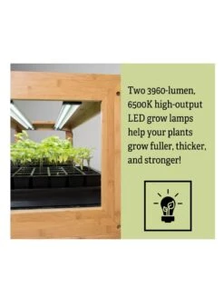 Medium Bamboo LED Grow Light Garden -Garden Supplies Sales 8597883 2