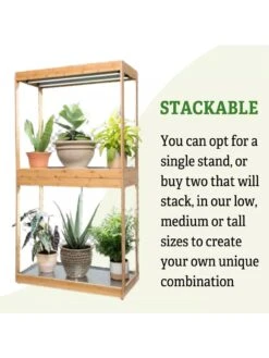 Medium Bamboo LED Grow Light Garden -Garden Supplies Sales 8597883 6