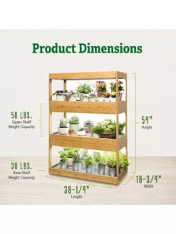 Bamboo LED Grow Light Garden For Succulents And Seeds -Garden Supplies Sales 8598084 2