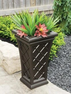 Carolina Self-Watering Tall Planter, 28" -Garden Supplies Sales 8598645 03V tif