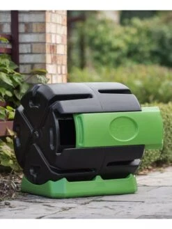 Hot Frog Rolling Compost Tumbler Bin, 37 Gallon -Garden Supplies Sales 8598961 02V