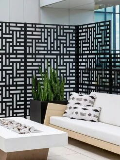 Veradek 3-Panel Privacy Screen Set, Blocks 12 Veradek 3-Panel Privacy Screen Set, Blocks -Garden Supplies Sales 8599185 09V tif