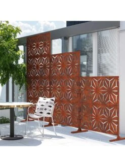 Veradek 2-Panel Privacy Screen Set, Star -Garden Supplies Sales 8599214 04v