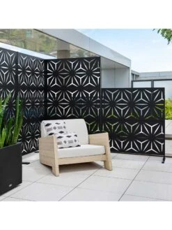 Veradek 2-Panel Privacy Screen Set, Star -Garden Supplies Sales 8599214 09v