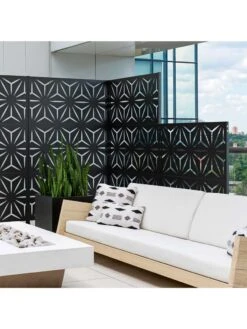 Veradek 2-Panel Privacy Screen Set, Star -Garden Supplies Sales 8599214 10v