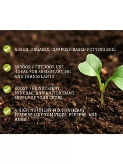 Vermont Compost Company Fort Vee™ Potting Mix, 20 Quarts 12 Vermont Compost Company Fort Vee™ Potting Mix, 20 Quarts -Garden Supplies Sales 8599281 3