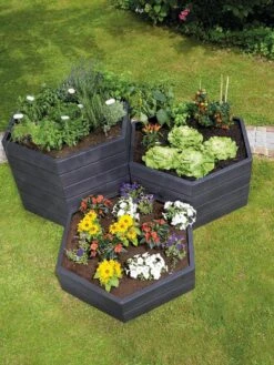 Exaco Hexagonal Raised Garden Bed Planter -Garden Supplies Sales 8599285 01V tif