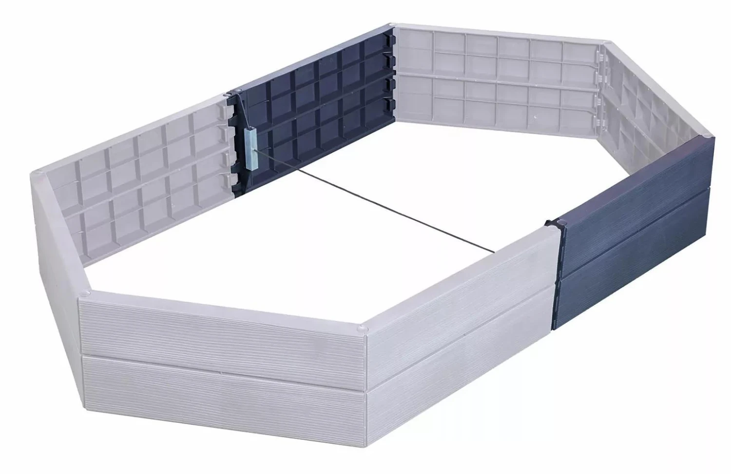 Extension Kit For The Exaco Hexagonal Raised Garden Bed Planter 3 Extension Kit For The Exaco Hexagonal Raised Garden Bed Planter