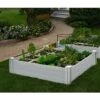 Raised Garden Bed With Grow Grid, 4' X 4' 2 Raised Garden Bed With Grow Grid, 4' X 4' -Garden Supplies Sales 8599291 01V vita raised garden bed with grow grid 4 ft by 4 ft white